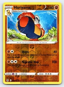 Tarjeta Pokémon Hariyama 098/196 Holograma Inverso Origen Perdido - Casi Nueva - Imagen 1 de 2