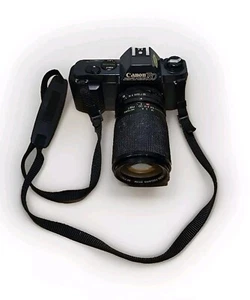 Vintage Canon T50 SLR Camera & Vivitar 35-100mm Lens  Fully Automatic Type  - Picture 1 of 24