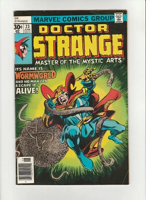 Doctor Strange #23 Marvel Comics 1977 Jim Starlin Knight of Quadriverse 6.0 FINE - Image 1 of 2