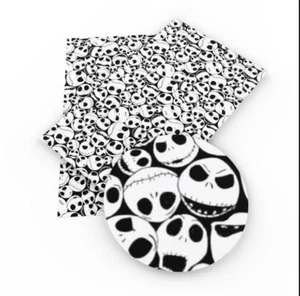 Jack FAUX LEATHER SHEET 8 X 12" 1065697 Nightmare Before ORDINARY TEXTURE - Picture 1 of 1