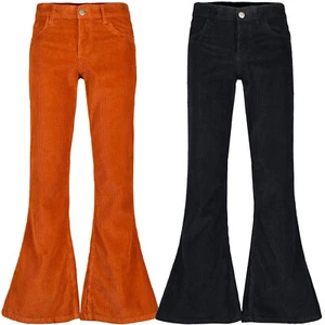 JUMBO CORD FLARES RETRO 60s 70s BELLBOTTOM FLARED JEANS TROUSERS ROGUE MC1063 - Picture 1 of 7