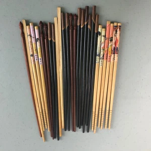 Chopsticks Wooden Reusable Lot - Picture 1 of 12