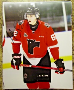 MADDOX DAGENAIS SIGNED 8x10 MATTE PHOTO 2026 NHL DRAFT QURBEC REMPARTS (A) - Picture 1 of 2