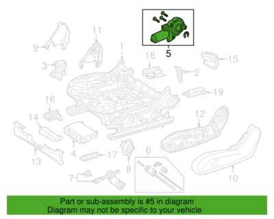 Mercedes Benz Genuine C63 AMG C300 C43 AMG 2017-2023 Seat Motor 0009102409 - Image 1 of 3
