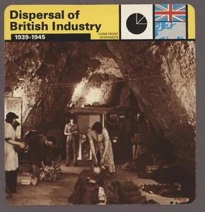 Dispersal of British Industry  Edito Service Card Second World War II Economics - Picture 1 of 1