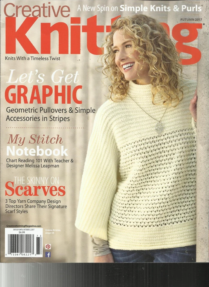 CREATIVE KNITTING MAGAZINE,    KNITS WITH A TIMELESS TWIST,    AUTUMN,  2017   - Image 1 of 1