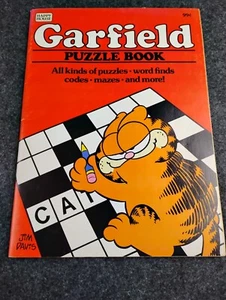 Libro puzzle vintage Garfield il gatto 1982 casa felice mai usato 48 pagine - Foto 1 di 9