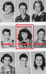 Anuario escolar 1950 con ""Rockabilly Queen"" WANDA JACKSON ~ Pionero del Rock n Roll - Imagen 1 de 4