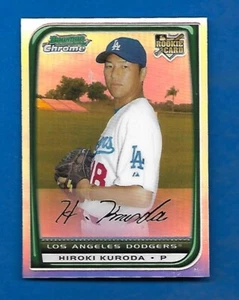 2008 BOWMAN CHROME HIROKI KURODA ROOKIE RC REFRACTOR #202 DODGERS - Bild 1 von 2