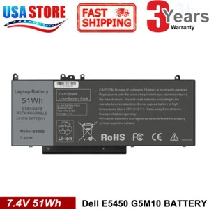 Battery for Dell Latitude E5450 E5550 Notebook 15.6" WYJC2 8V5GX G5M10 7.4V 51Wh - Picture 1 of 12
