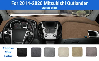 Cubierta de alfombrilla de tablero para Mitsubishi Outlander 2014-2020 (gamuza cepillada) Foto 1 de 4