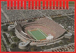 Postal del estadio Arrowhead - Hogar de los Kansas City Chiefs #1 de la NFL - Imagen 1 de 2