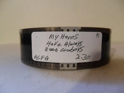 MY HEROES HAVE ALWAYS BEEN COWBOYS ORIG 1991 35MM MOVIE TRLR/AGFA SCOTT GLENN EX - Image 1 of 4