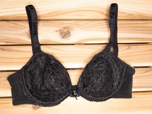 Reggiseno vintage 34C Vassarette in pizzo nero con ferretto - Foto 1 di 4