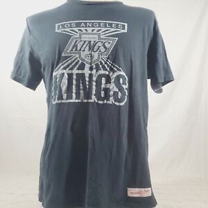 Los Angeles Kings Mens T Shirt Size Large Mitchell & Ness Black Hockey 