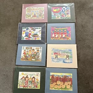 8 Gay Felton Zurich Art & Soul Small Prints Lot Watercolor Graphics - Picture 1 of 10