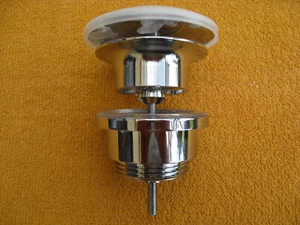 Ablaufventil 11/4" für Waschtische ohne Überlaufloch  Messing verchromt - Bild 1 von 8