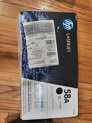 HP 58A Black LaserJet Toner Cartridge  Genuine New Sealed CF258A, Exp 2025/03/11 - Image 1 of 2