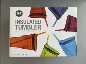 Insulated Tumblers 23 Oz Set Of 6 Six n Vibrant Colors - Sam's Club- Sealed! - Picture 1 of 6