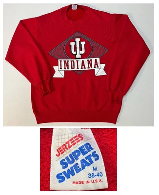 Sudadera Rara De Colección IU Indiana Hoosiers Jerzees Roja Hecha en EE. UU. Talla M 38-40 Usada en Excelente Condición Foto 1 de 4