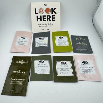 Lot of 10 Various Origins Skin Product Sample Packets Plantscription Drink Up - Image 1 of 4