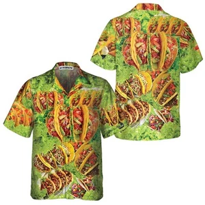 More Tacos Please Hawaiian Shirt Funny Taco Shirt For - Picture 1 of 2
