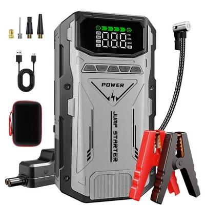 6000A Featou 12V Car Jump Starter with Air Compressor Combo  Portable Jump Box - Image 1 of 4