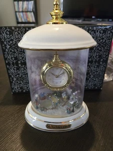 2004 Thomas Kinkade ~ "St. Nicholas Circle" Kuppeluhr ~ Neu in OVP - Bild 1 von 8