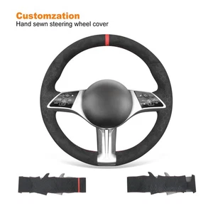 DIY Hand Stitch Car Steering Wheel Wrap for Mercedes-Benz C-Class (W206) - Picture 1 of 10