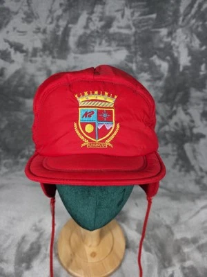 Vintage K2 Ski Hat Trapper Ushanka Red Skiing Winter Ear Flaps VTG 80s 90s Rare - Image 1 of 4