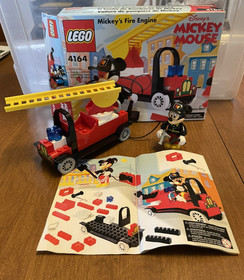 Lego 4164 Disney's Mickey Mouse Mickey's Fire Engine Complete  VTG
