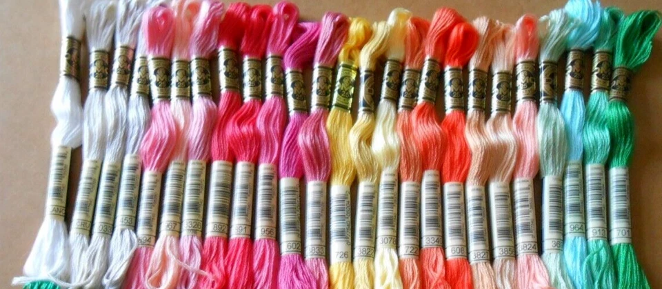 DMC SIX STRANDED COTTON THREADS PACK OF 25 similar colours - Image 1 of 1