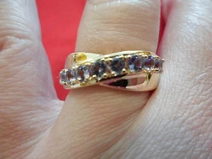 Tansanit Midas Bandring in 18K Gelbgold über 925 Sterling - Größe 8 - 1,05 Karat - Bild 1 von 8