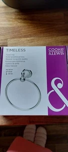 Brand New Cooke & Lewis timeless chrome & ceramic towel ring - Picture 1 of 2