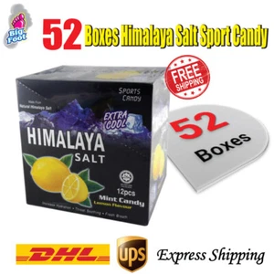52 Box Big Foot Natural Himalaya Salt Mint Candy -Lemon Flavour ( Total 624Pcs) - Picture 1 of 8