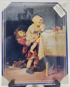Replica Antique VAN HOUTENS Small Collectible Metal Poster - New - Picture 1 of 4
