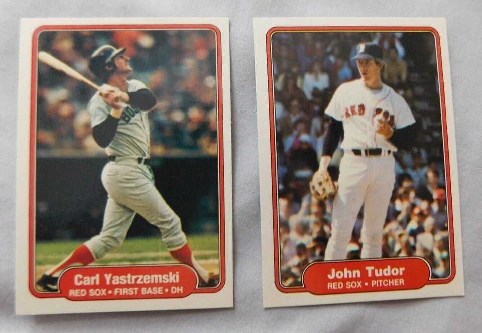 1982 Fleer Boston Red Sox Baseball Card Pick one - Image 1 of 1