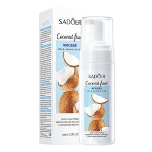 Facial Foaming Cleanser With Coconut Milk Foam Cleansing Mousse Facial Cleanser - Picture 1 of 8