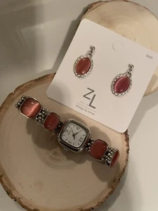 Fashion earrings and watch - Picture 1 of 1