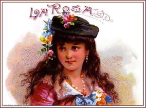 98622 La Rosa schöne Frau Zigarre Tabak Box Wanddruck Poster UK