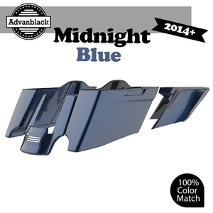 CVO Tapered Extended Stretched Saddlebags Fits Harley 2014+ MIDNIGHT BLUE - Imagen 1 de 19
