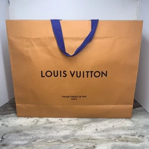 Louis Vuitton Authentic Paper Gift Shopping Bag,Size XL 19”x15’x5” - Picture 1 of 5