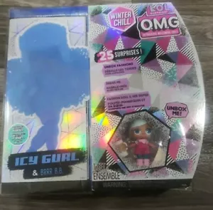 NEU! L.O.L. Überraschung! OMG Winter Chill Icy Gurl Fashion Doll & Brrr B.B. Puppe - Bild 1 von 2