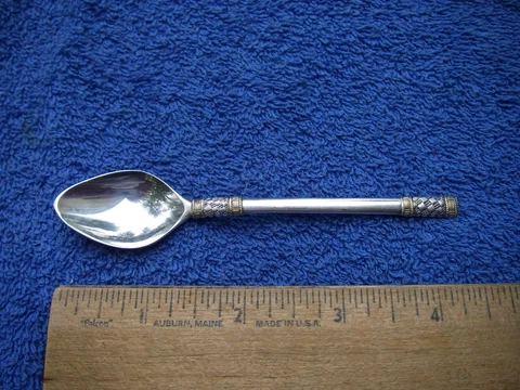Wallace Sterling GOLDEN AEGEAN WEAVE (1970) DEMITASSE SPOON Cover