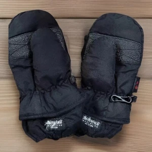 AUCLAIR Mittens Childs Unisex Black Adjustable 40 gm Insulation Ski/Snow Gloves - Picture 1 of 5
