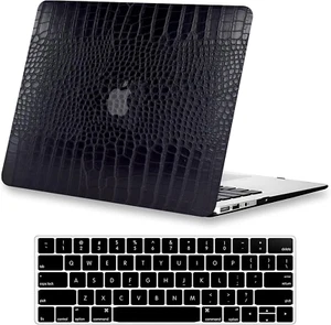 Compatible with Crocodile MacBook Pro 13" Case (2024-2016) | PU Leather Hard She - Picture 1 of 6
