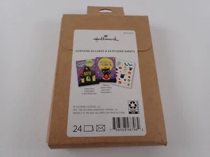 Hallmark Halloween Cards & Stickers 24 Sets Unopened Sealed Item No. 5ELT1008 - Picture 1 of 9