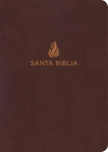 BIBLIA RVR 1960 COMPACTA MARRON PIEL FABRICADA - Imagen 1 de 1