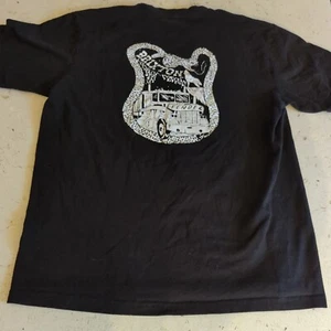 Brixton x Fender Black Rare T Shirt Size Medium - Picture 1 of 10