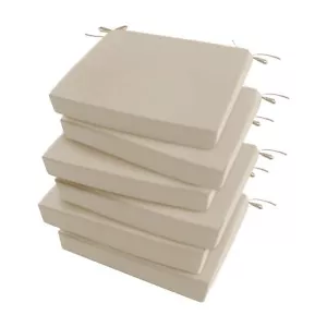 Outdoor Chair Cushions Set of 6: Waterproof & Fade Resistant Seat Cushion for... - Picture 1 of 9